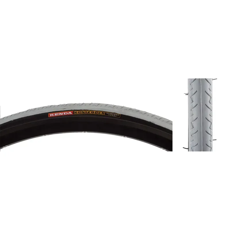 Kenda Kontender Wire Tire 26x1-inch 110-psi K196 in Gray/Black