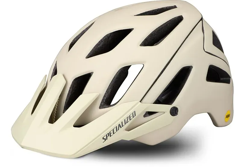 Specialized Ambush ANGI Helmet in White Mountains/Gunmetal