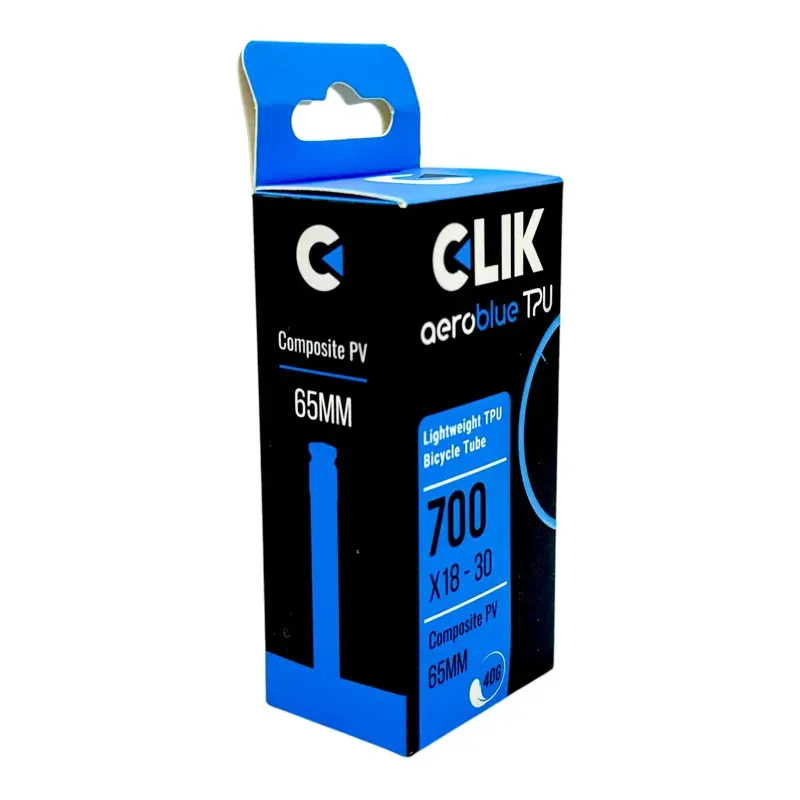 Clik AeroBlue 700x18-30 65mm Valve TPU Inner Tube in Blue-1