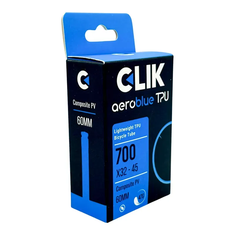 Clik AeroBlue 700x32-45 60mm Valve TPU Inner Tube in Blue-1
