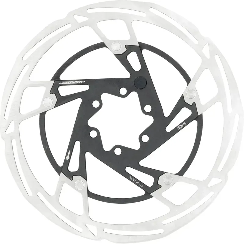 Jagwire Pro LR2-E Ebike DB Rotor w/ Magnet 180mm 6B in Silver/Black