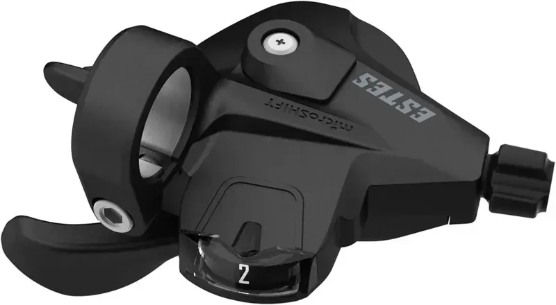 Microshift Estes Thumb Tap Shifter Left 8-speed Optical in Black
