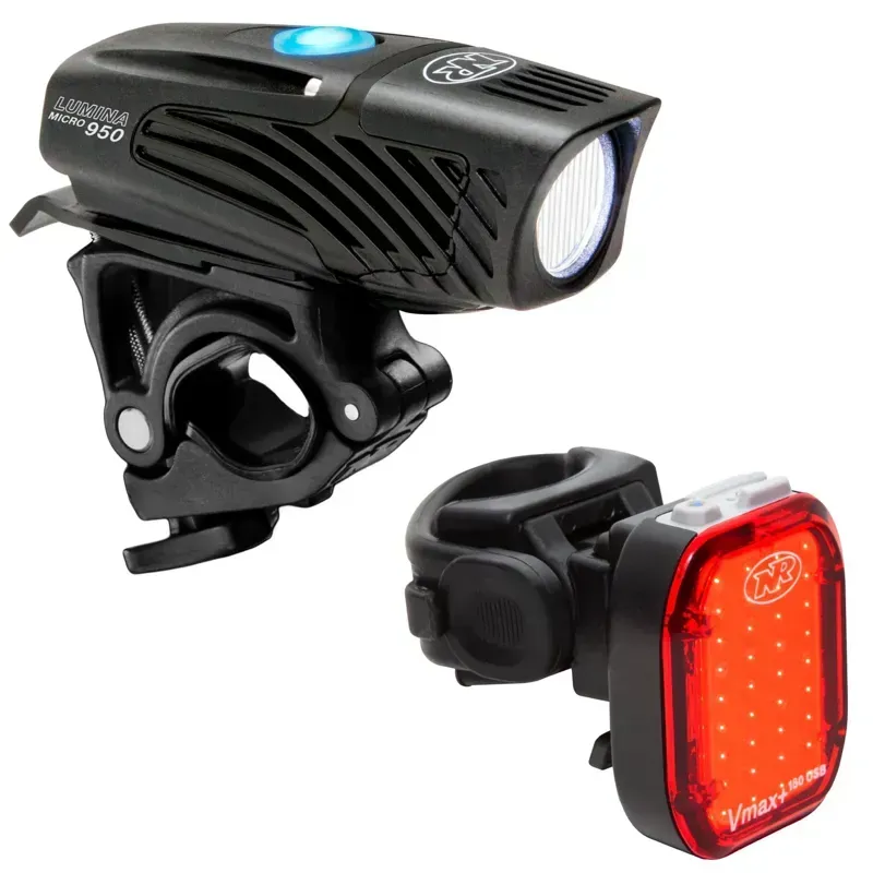 NiteRider Lumina Micro 950 Vmax+ 180 Combo Light Set in Black