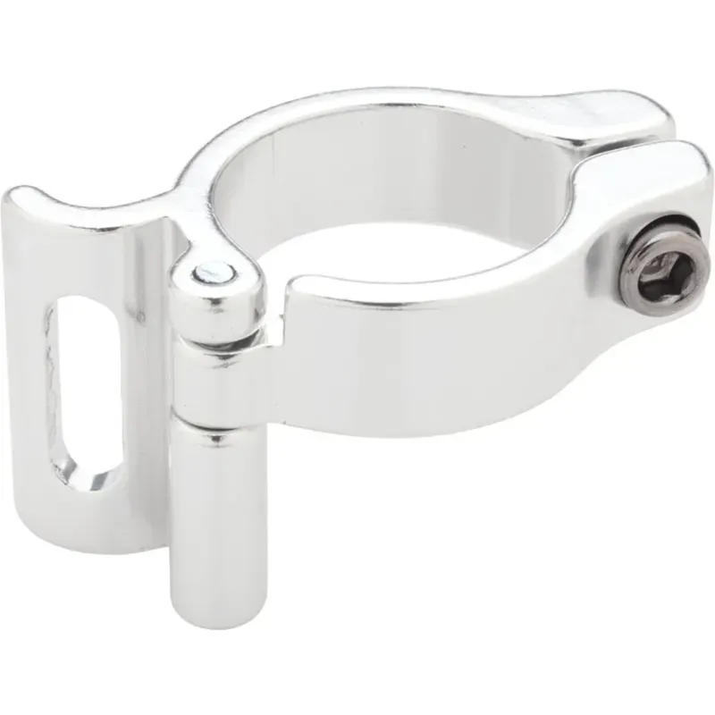 Problem Solvers Braze-On 31.8mm Slotted Adaptor Clamp in Silver