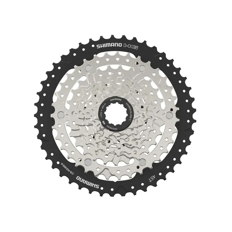 Shimano HG Cassette CS-HG400 8-speed Cassette in Black/Silver