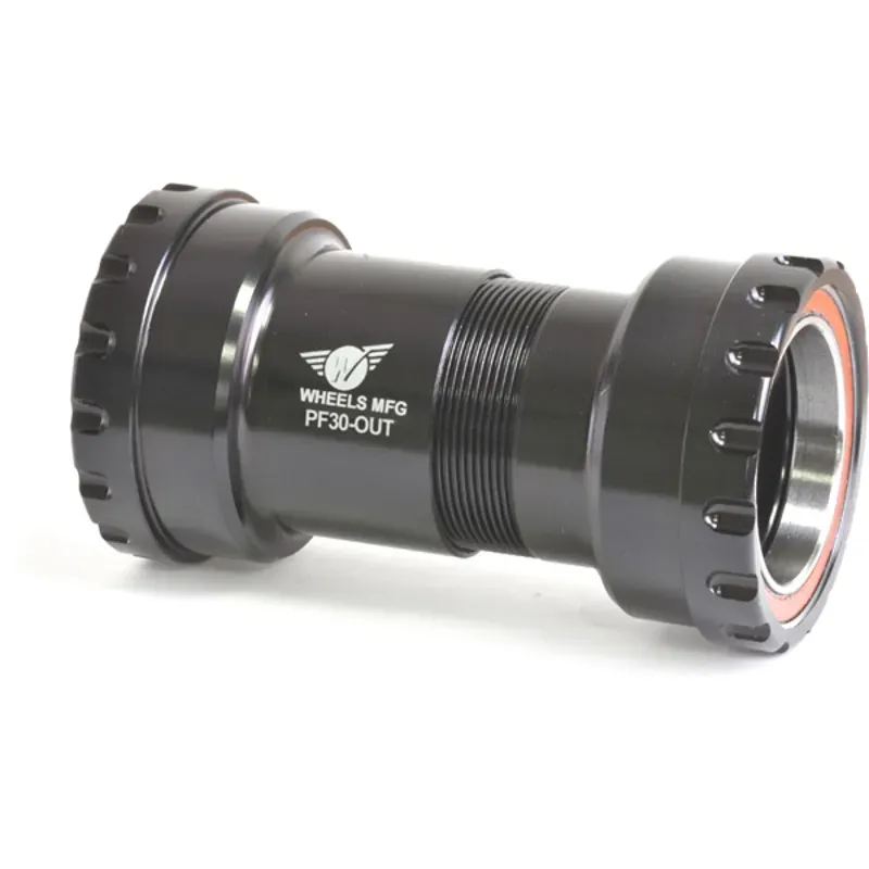 Wheel Manufacturing PF30 to Outboard Angular Contact Bottom Bracket in Black
